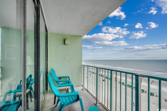 9400 Shore Dr Unit 617, Myrtle Beach, SC 29572 - balcony with view of water and beach