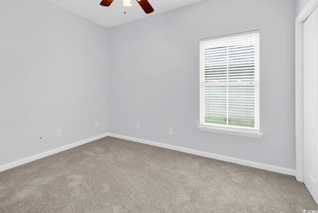 1636 Stuart Square Cir, Myrtle Beach, SC 29577 - carpeted empty room featuring ceiling fan and baseboards