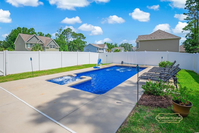 547 Pacific Commons Dr, Surfside Beach, SC 29575 - view of pool with a fenced backyard, a patio, and a residential view