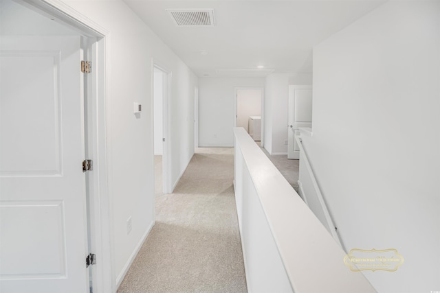 547 Pacific Commons Dr, Surfside Beach, SC 29575 - hall with light carpet, an upstairs landing, and recessed lighting