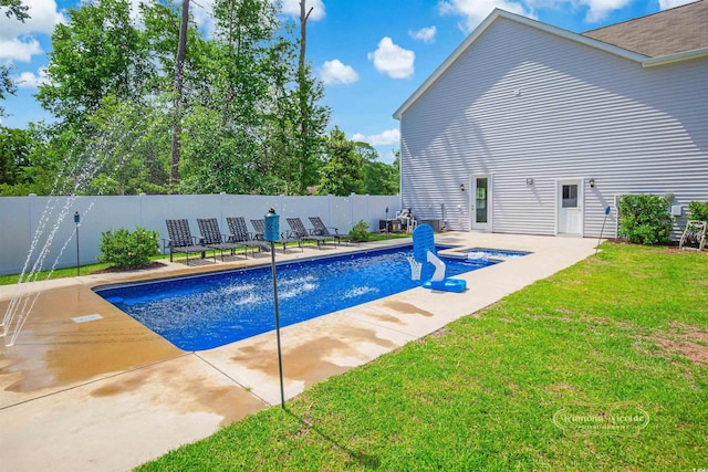 547 Pacific Commons Dr, Surfside Beach, SC 29575 - view of swimming pool featuring a fenced backyard and a patio