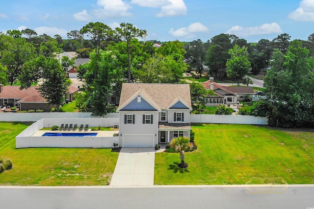 547 Pacific Commons Dr, Surfside Beach, SC 29575 - aerial view of property and surrounding area with a tree filled landscape
