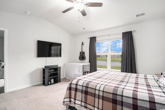 1807 Berkley Village Loop, Myrtle Beach, SC 29579 - bedroom featuring lofted ceiling, carpet flooring, and ceiling fan