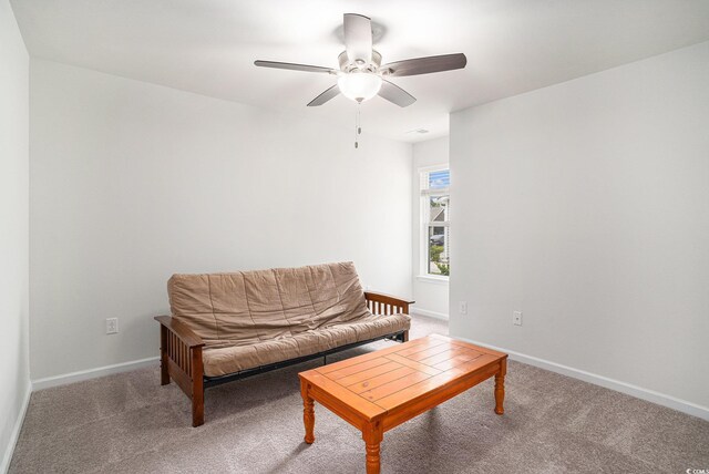 1807 Berkley Village Loop, Myrtle Beach, SC 29579 - sitting room with carpet flooring and ceiling fan