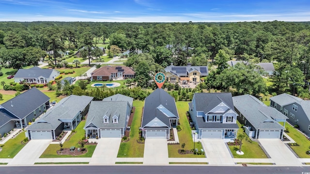 598 Cascade Loop, Little River, SC 29566 - aerial perspective of suburban area with a forest