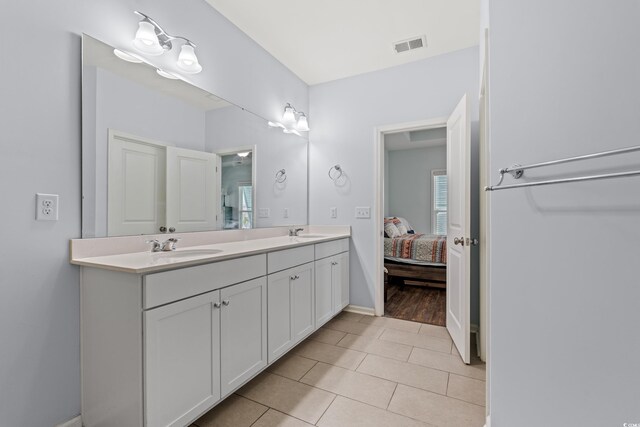 540 Chanted Dr, Murrells Inlet, SC 29576 - full bath featuring double vanity, ensuite bath, and tile patterned flooring