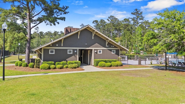 540 Chanted Dr, Murrells Inlet, SC 29576 - view of front of house featuring a chimney