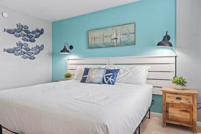2001 S Ocean Blvd Unit 1408, Myrtle Beach, SC 29577 - bedroom featuring tile patterned floors and a textured ceiling