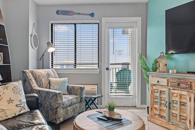 2001 S Ocean Blvd Unit 1408, Myrtle Beach, SC 29577 - living area with tile patterned flooring and healthy amount of natural light