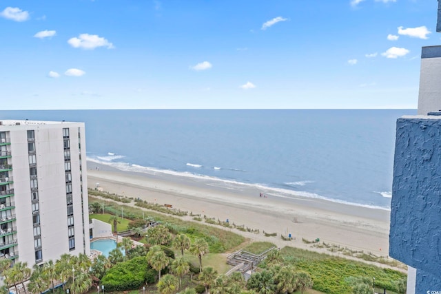 2001 S Ocean Blvd Unit 1408, Myrtle Beach, SC 29577 - water view featuring nearby beach