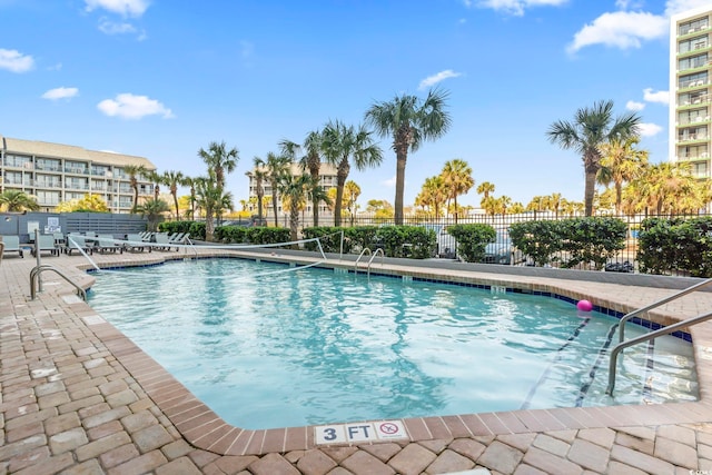 2001 S Ocean Blvd Unit 1408, Myrtle Beach, SC 29577 - community pool featuring a patio