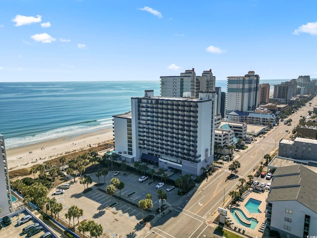 2001 S Ocean Blvd Unit 1408, Myrtle Beach, SC 29577 - aerial view of expansive coastline and a pool area