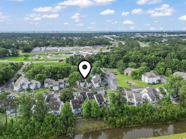 4344 Spa Dr Unit 605, Little River, SC 29566 - aerial perspective of suburban area with a tree filled landscape and a nearby body of water