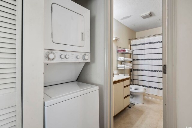 4344 Spa Dr Unit 605, Little River, SC 29566 - laundry room with stacked washer and clothes dryer