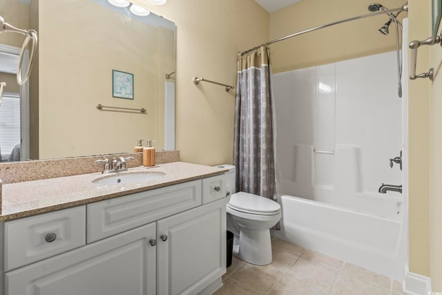 1009 World Tour Blvd Unit 105, Myrtle Beach, SC 29579 - bathroom featuring vanity, shower / bath combination with curtain, and tile patterned flooring