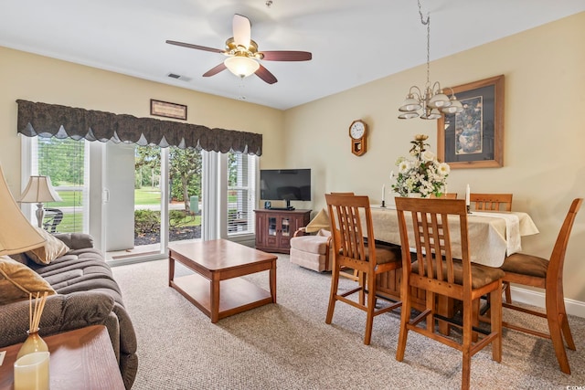 1009 World Tour Blvd Unit 105, Myrtle Beach, SC 29579 - carpeted living room featuring a ceiling fan and a chandelier