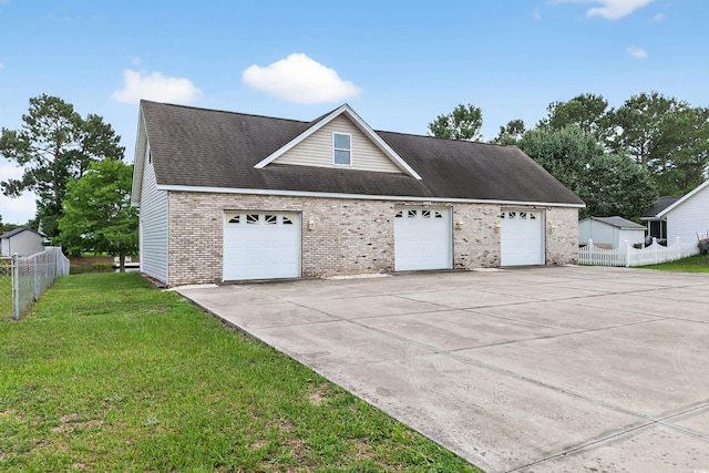 131 Pine Lake Cir, Ocean Isle Beach, NC 28469 - view of side of home with brick siding and roof with shingles