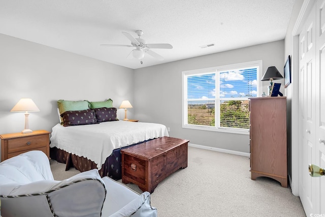 140 S Cove Pl Unit 6C, Pawleys Island, SC 29585 - bedroom with light colored carpet and ceiling fan