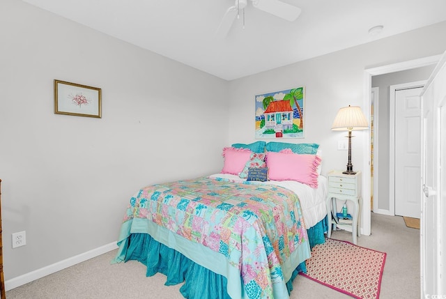 140 S Cove Pl Unit 6C, Pawleys Island, SC 29585 - bedroom with carpet floors and ceiling fan