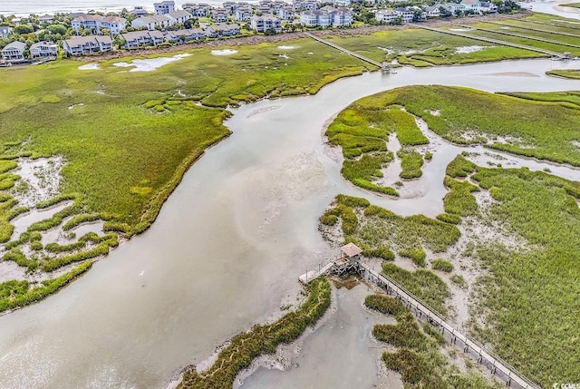 140 S Cove Pl Unit 6C, Pawleys Island, SC 29585 - aerial view of residential area with a nearby body of water