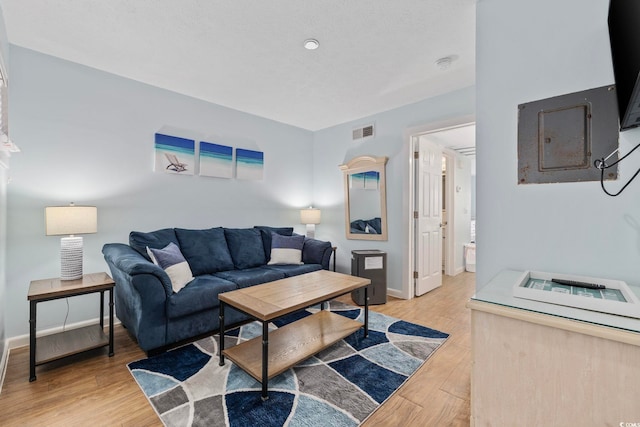 2000 S Ocean Blvd Unit V405, Myrtle Beach, SC 29577 - living room featuring light wood-style floors and baseboards
