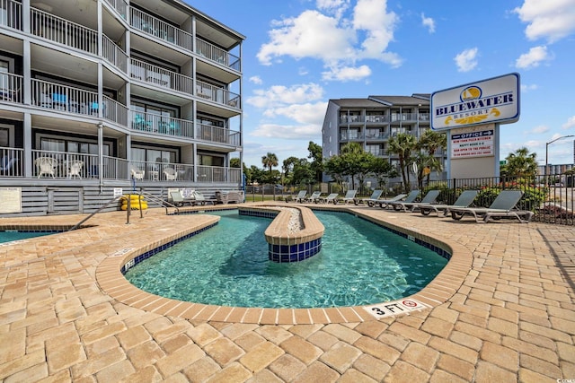 2000 S Ocean Blvd Unit V405, Myrtle Beach, SC 29577 - community pool with a patio