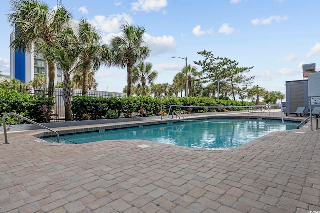 2000 S Ocean Blvd Unit V405, Myrtle Beach, SC 29577 - community pool with a patio