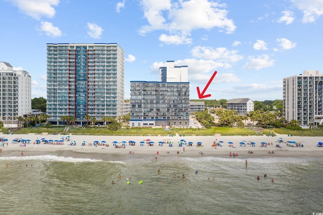 2000 S Ocean Blvd Unit V405, Myrtle Beach, SC 29577 - bird's eye view of expansive beach