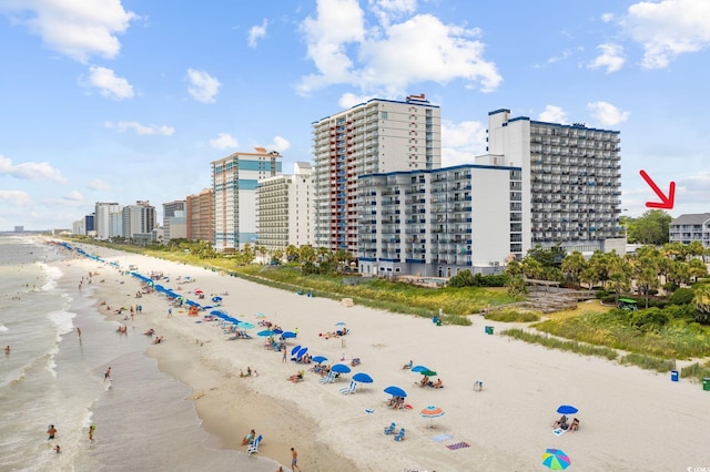 2000 S Ocean Blvd Unit V405, Myrtle Beach, SC 29577 - view of urban area featuring extended coastline