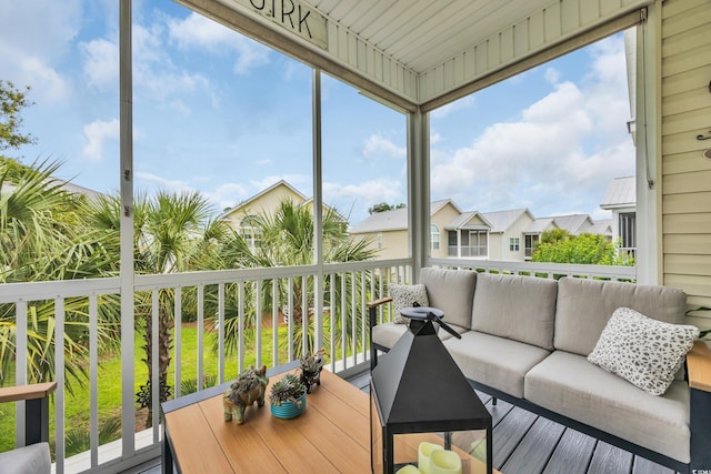 1413 Cottage Cove Cir N, Myrtle Beach, SC 29582 - sunroom / solarium featuring outdoor lounge area and healthy amount of natural light