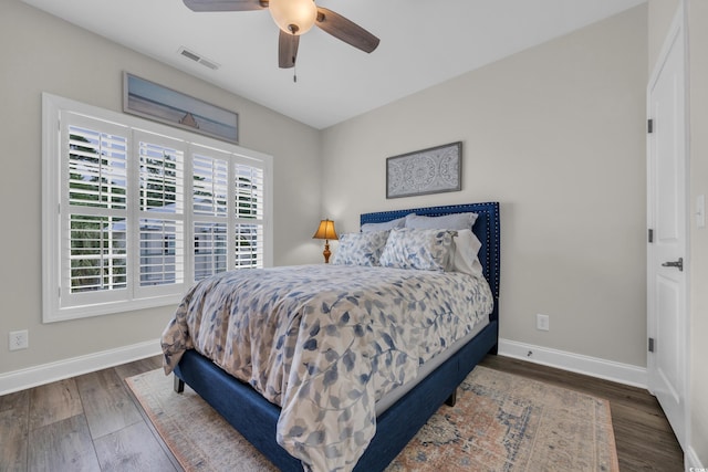 1413 Cottage Cove Cir N, Myrtle Beach, SC 29582 - bedroom featuring wood finished floors and a ceiling fan