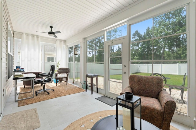 308 Firenze Loop, Myrtle Beach, SC 29579 - sunroom with ceiling fan