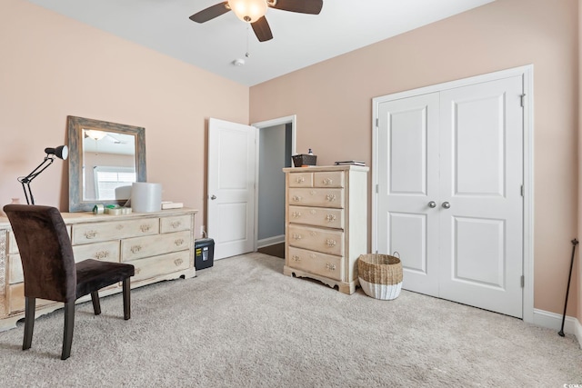 308 Firenze Loop, Myrtle Beach, SC 29579 - carpeted bedroom featuring a closet and ceiling fan
