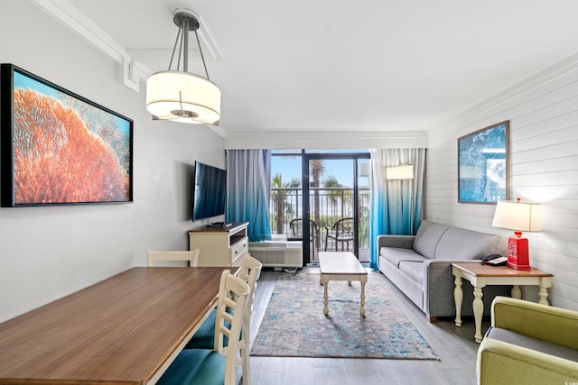 7200 N Ocean Blvd Unit 257, Myrtle Beach, SC 29572 - living area featuring wood finished floors
