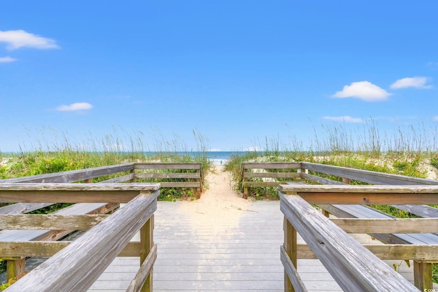4806 S Ocean Blvd, Surfside Beach, SC 29575 - view of community featuring view of local beach and a deck with water view