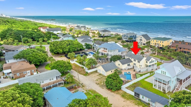 4806 S Ocean Blvd, Surfside Beach, SC 29575 - aerial view of residential area featuring a nearby body of water