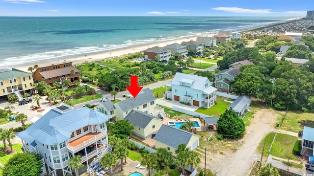 4806 S Ocean Blvd, Surfside Beach, SC 29575 - drone / aerial view of extended coastline