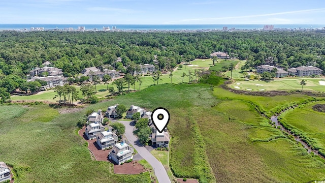 1663 Harbor Dr, North Myrtle Beach, SC 29582 - aerial view of residential area with a golf club and a nearby body of water