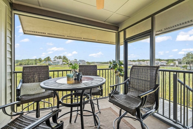 1663 Harbor Dr, North Myrtle Beach, SC 29582 - balcony with ceiling fan