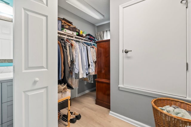 1663 Harbor Dr, North Myrtle Beach, SC 29582 - walk in closet featuring light wood-style flooring
