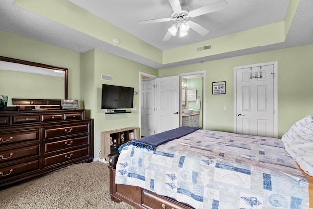 1401 Lighthouse Dr Unit 4334, North Myrtle Beach, SC 29582 - carpeted bedroom featuring ensuite bathroom and ceiling fan