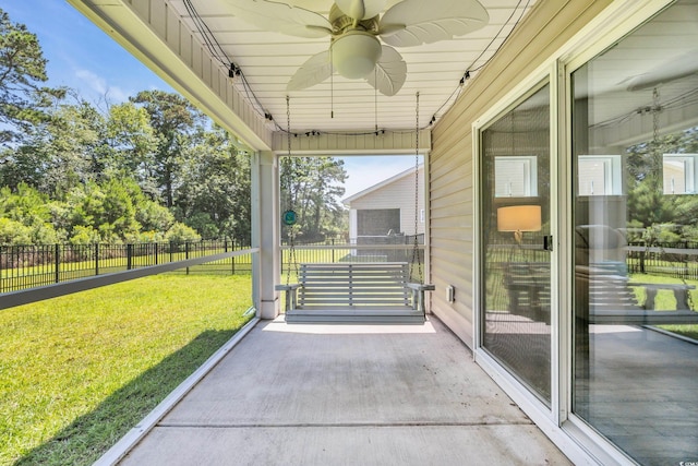 1520 Jardine Loop, Little River, SC 29566 - view of patio / terrace featuring a ceiling fan