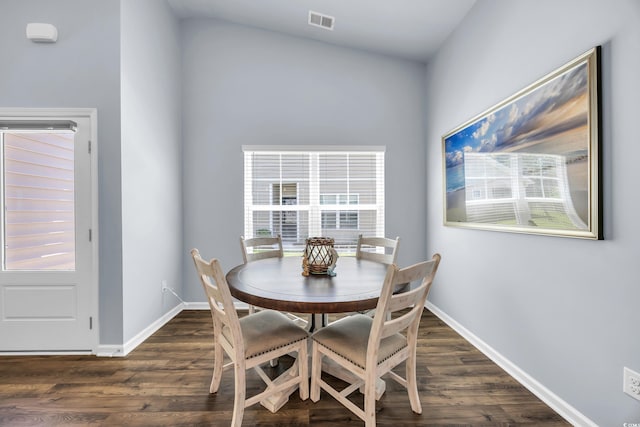 1520 Jardine Loop, Little River, SC 29566 - dining space with dark wood-style floors and baseboards