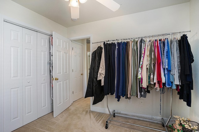 364 Vesta Dr, Myrtle Beach, SC 29579 - spacious closet with carpet flooring and ceiling fan