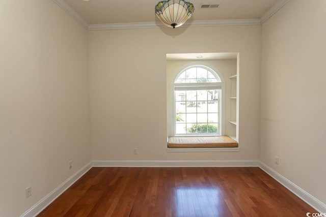 413 Sea Vista Ln, North Myrtle Beach, SC 29582 - empty room featuring wood-type flooring and ornamental molding