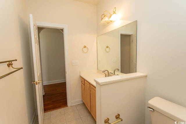 413 Sea Vista Ln, North Myrtle Beach, SC 29582 - half bathroom featuring vanity and tile patterned floors