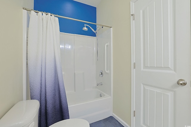 232 Angel Wing Dr, Myrtle Beach, SC 29588 - bathroom featuring toilet and shower / tub combo