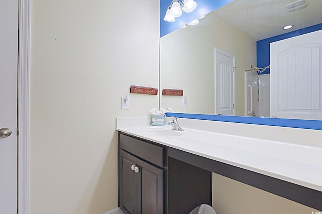 232 Angel Wing Dr, Myrtle Beach, SC 29588 - bathroom with vanity and a shower