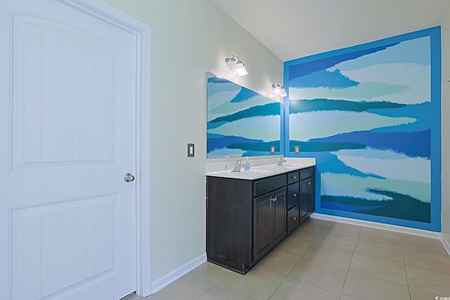 232 Angel Wing Dr, Myrtle Beach, SC 29588 - full bathroom featuring double vanity and tile patterned floors