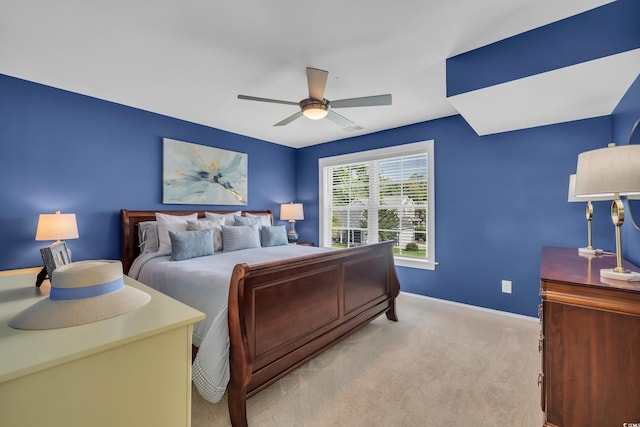 124 Turtle Creek Dr, Pawleys Island, SC 29585 - bedroom featuring light carpet and a ceiling fan